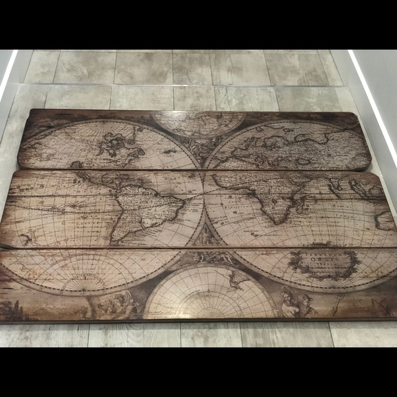Cost Plus World Market Wall Decor World Map Wall Decor Poshmark